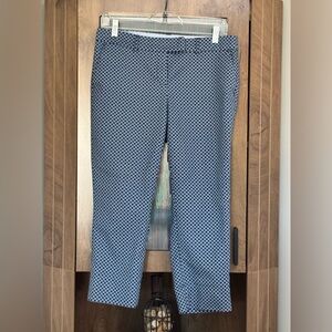 Dalia Blue and White Patterned Pants